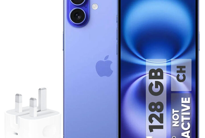 گوشی موبایل اپل مدل iPhone 16 CH دو سیم کارت ظرفیت 128 گیگابایت و رم 8 گیگابایت - به همراه شارژر 20 وات اپل