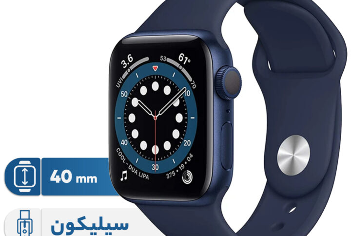 ساعت هوشمند اپل واچ سری 6 مدل 40mm Aluminum Case with  Sport silicone Band