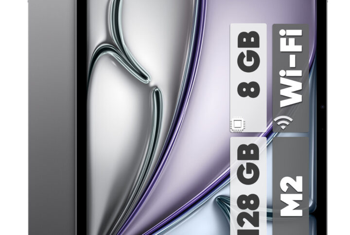 تبلت 13 اینچی اپل مدل iPad Air 2024 M2 Wi-Fi ظرفیت 128 گیگابایت و رم 8 گیگابایت